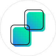 two squares overlapping on the corners icon for social & emotional growth